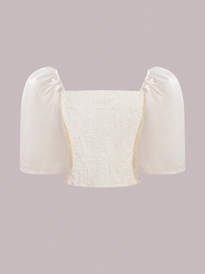 Tricou casual SHEIN, auriu