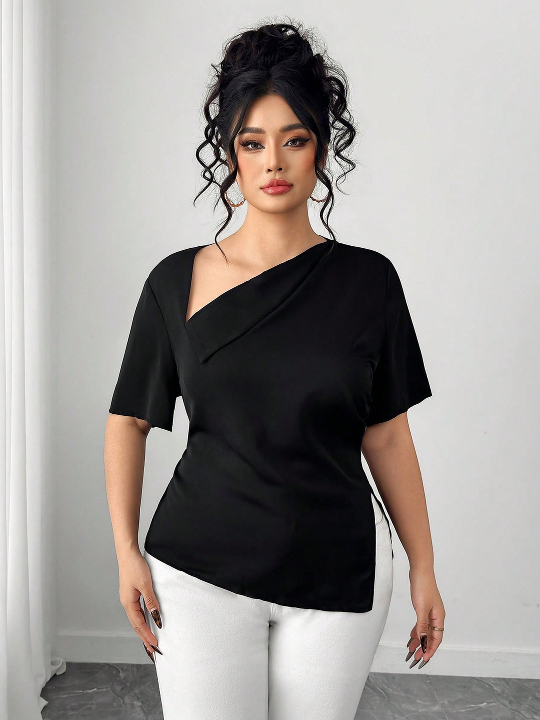 SHEIN blúz, fekete
