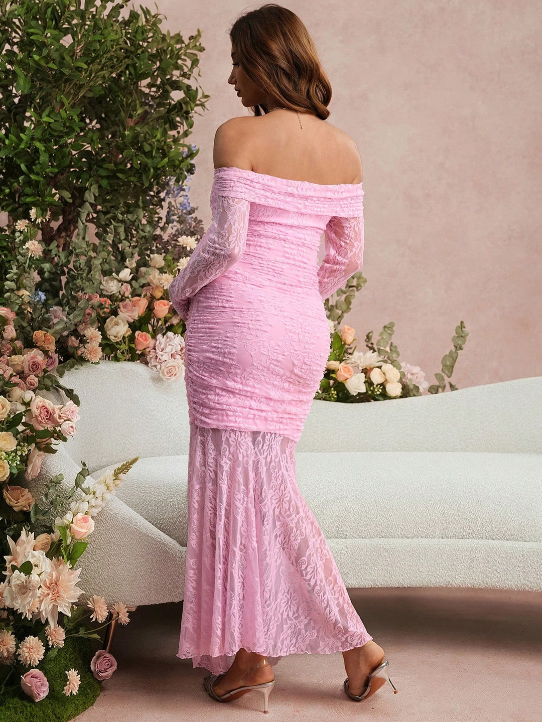 Rochie maxi SHEIN, roz