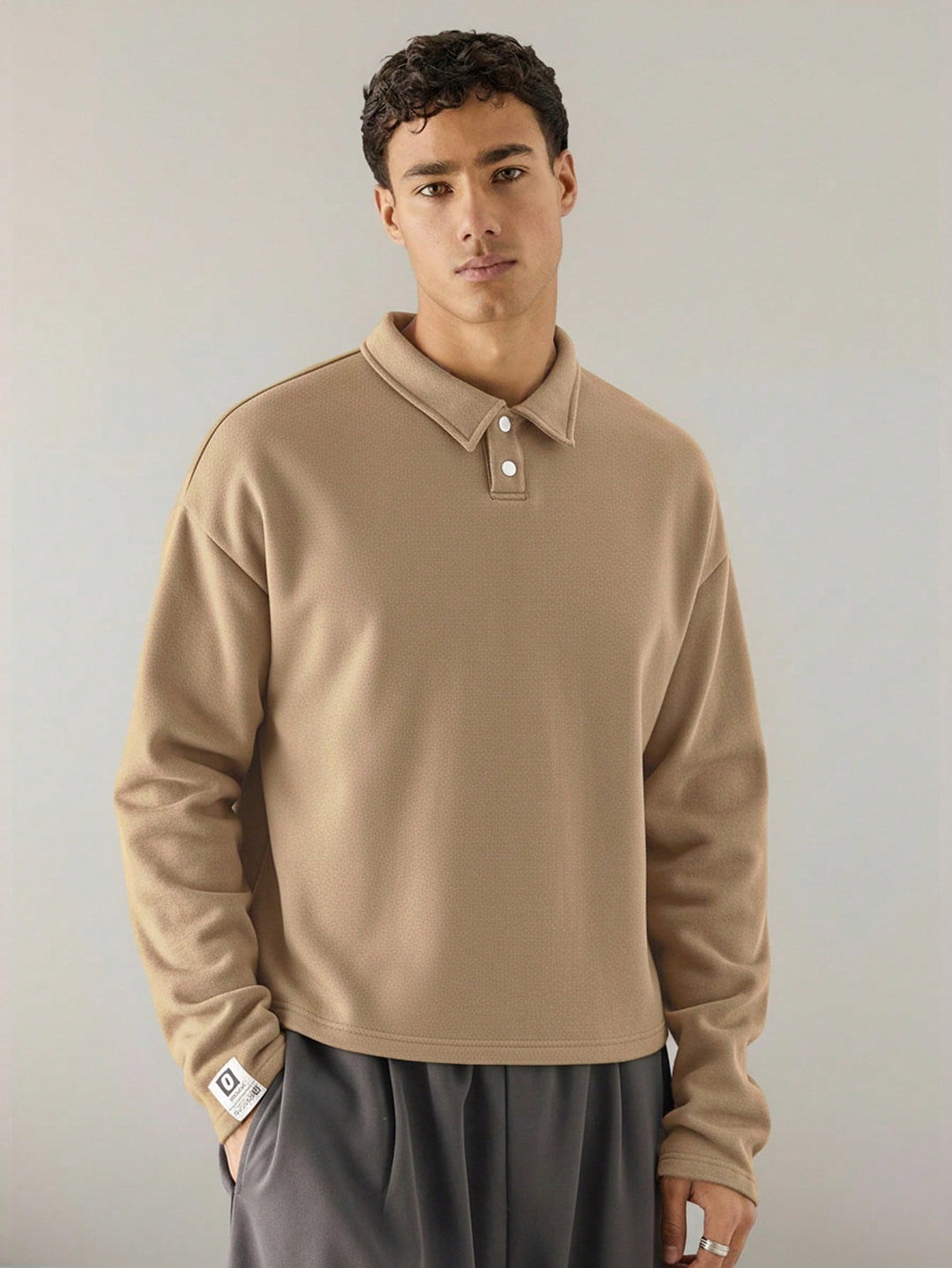 SHEIN póló, khaki
