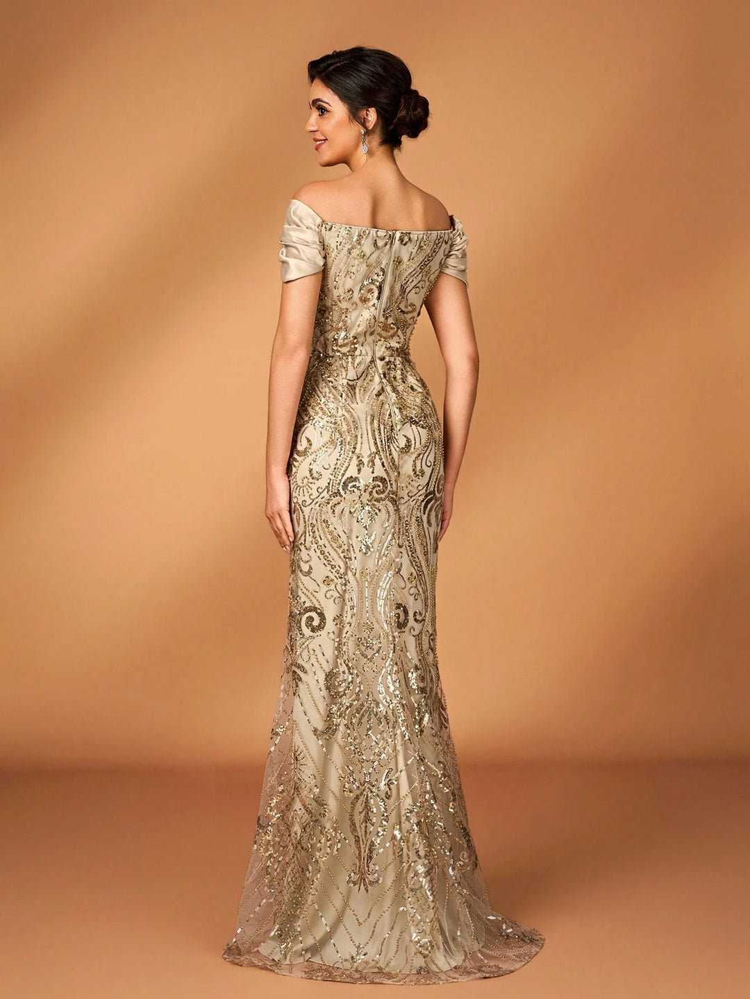 Rochie maxi SHEIN, bej
