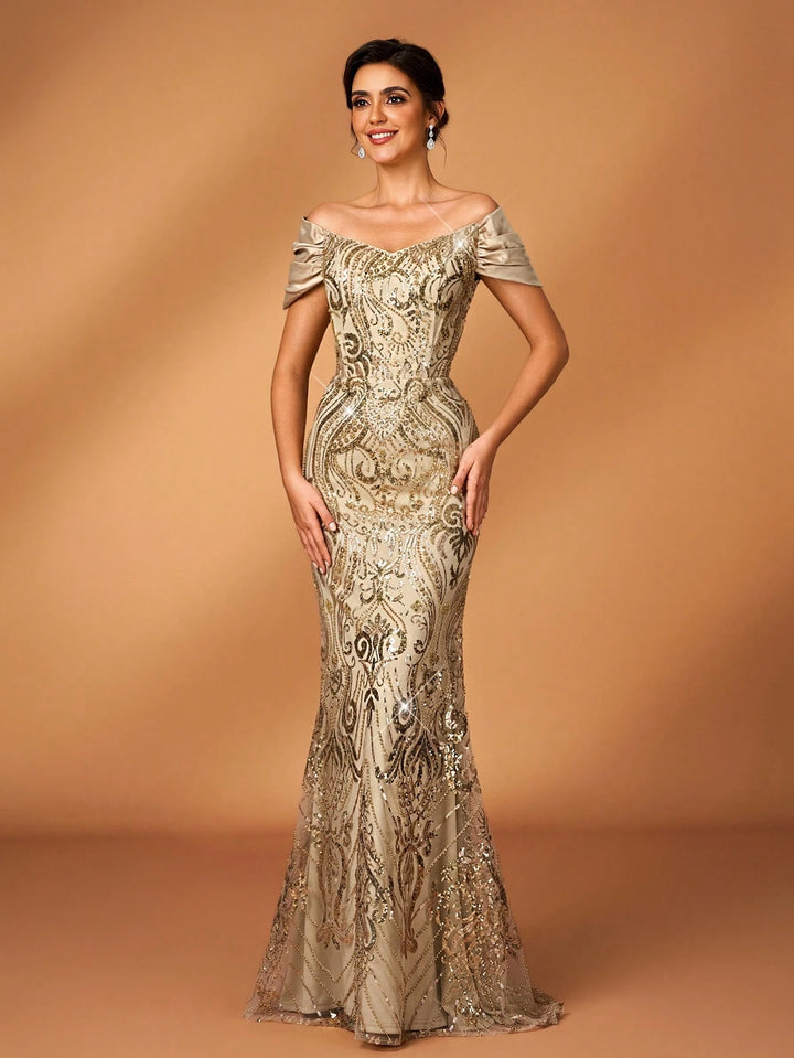 Rochie maxi SHEIN, bej