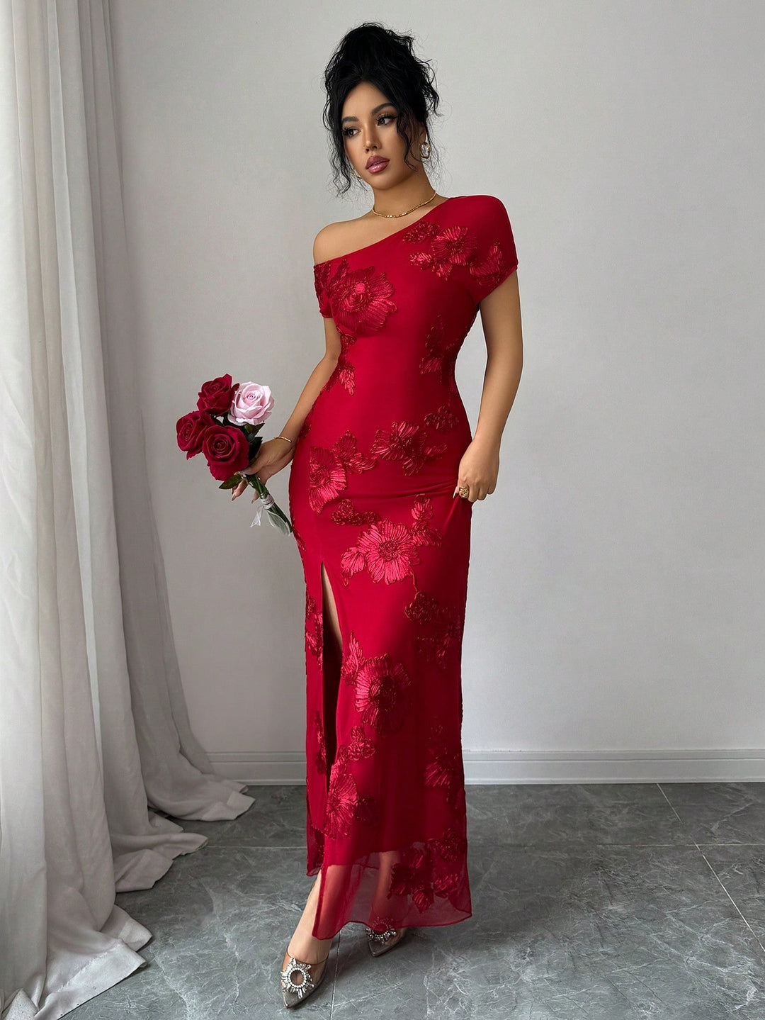 Rochie maxi SHEIN, roșu