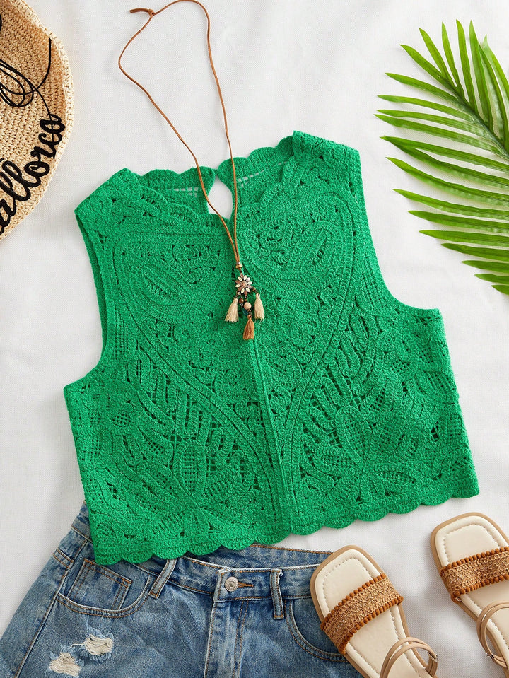 Top SHEIN, verde
