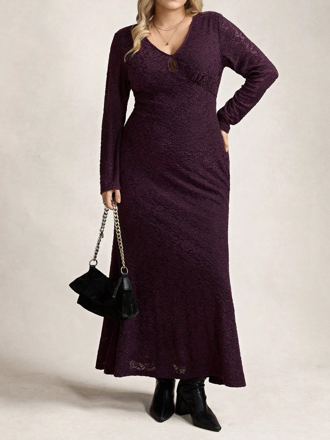 SHEIN lila maxi ruha