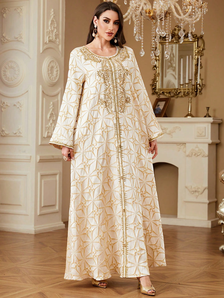 Set caftan și jalabiya SHEIN, roz