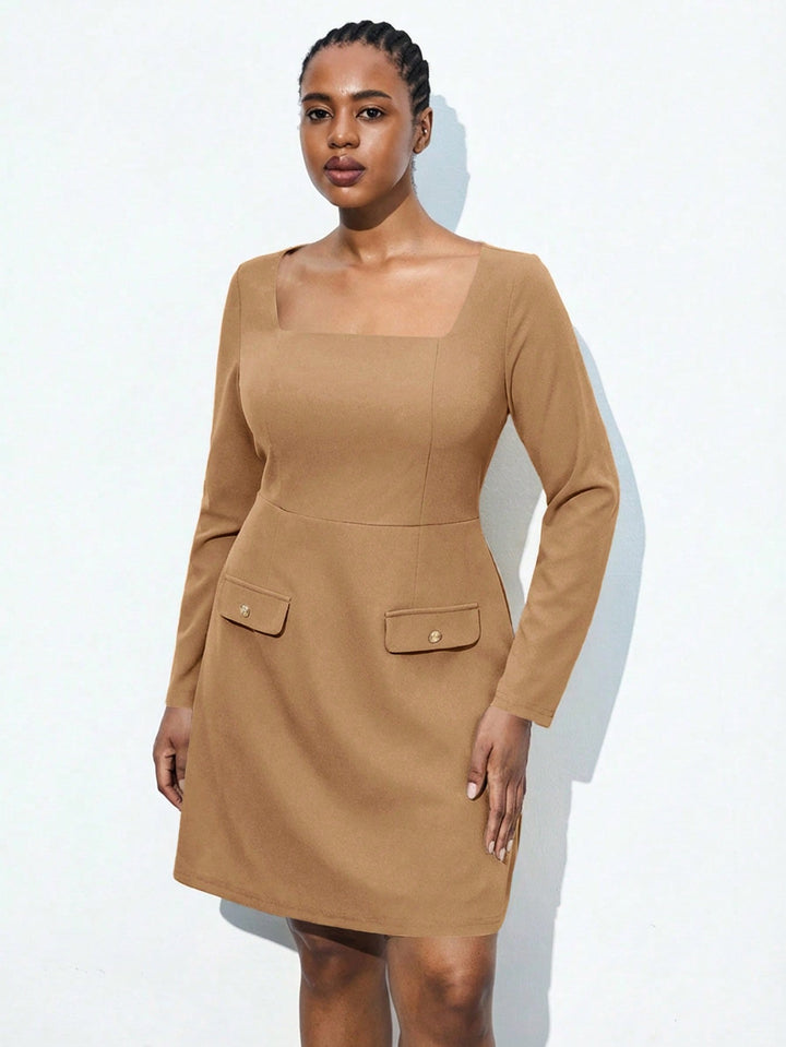 Rochie SHEIN, kaki