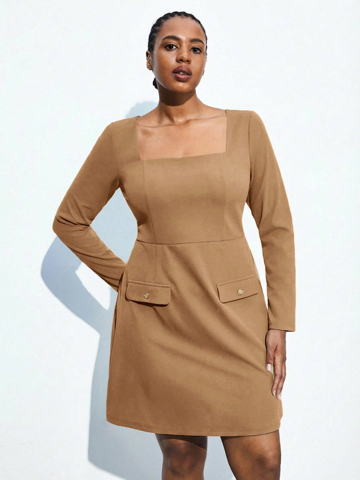 Rochie SHEIN, kaki