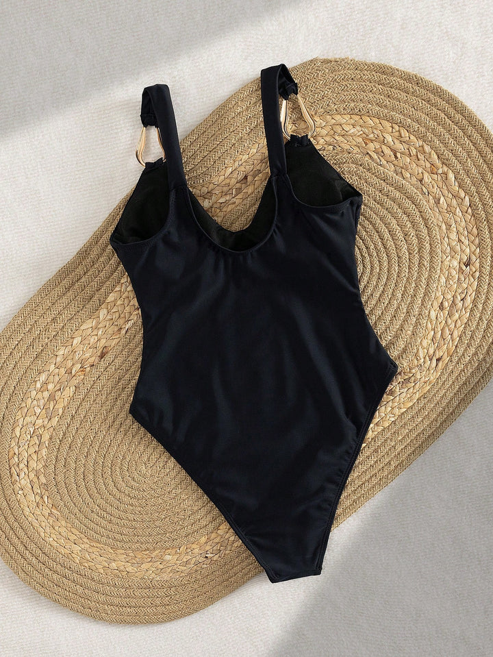 Costum de baie întreg SHEIN, negru
