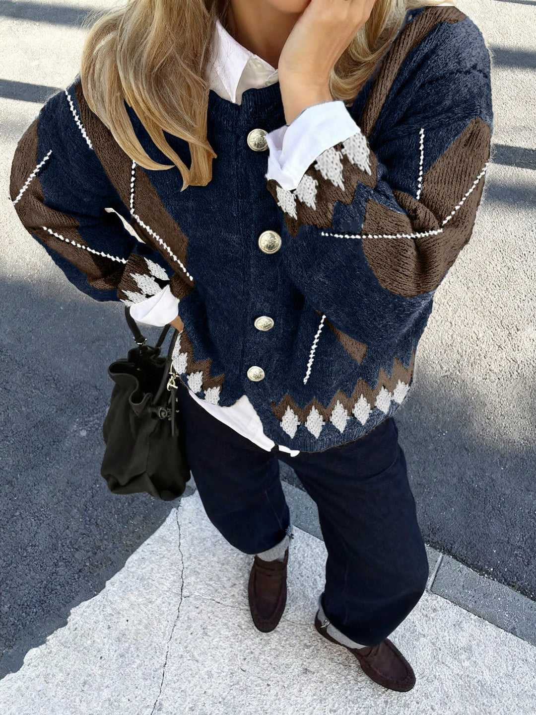 Cardigan SHEIN, albastru