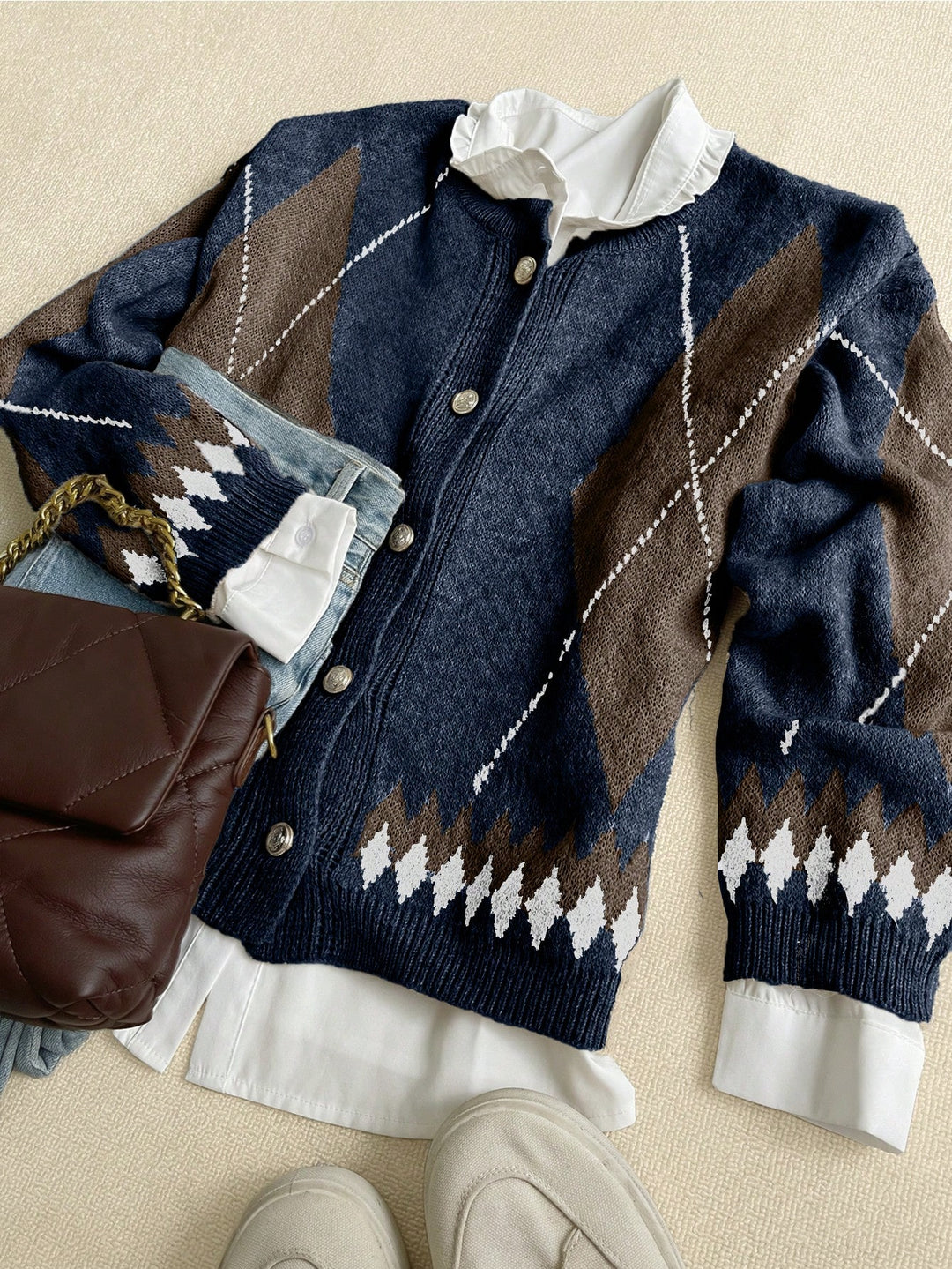 Cardigan SHEIN, albastru