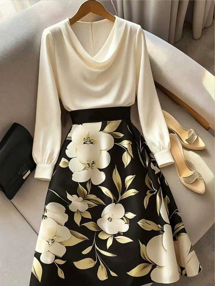 Rochie midi Shein Curve+, mix culori