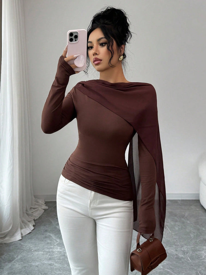SHEIN barna blúz