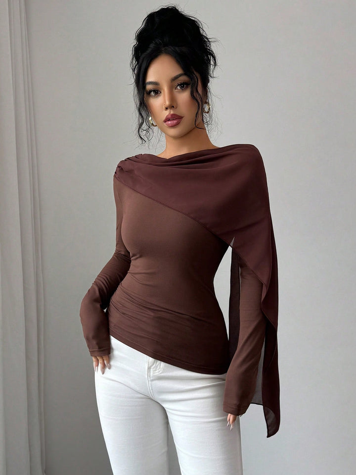 SHEIN barna blúz
