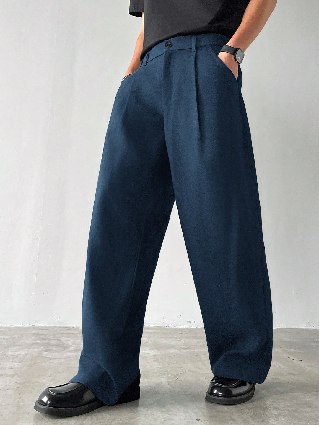 Pantaloni SHEIN, albastru