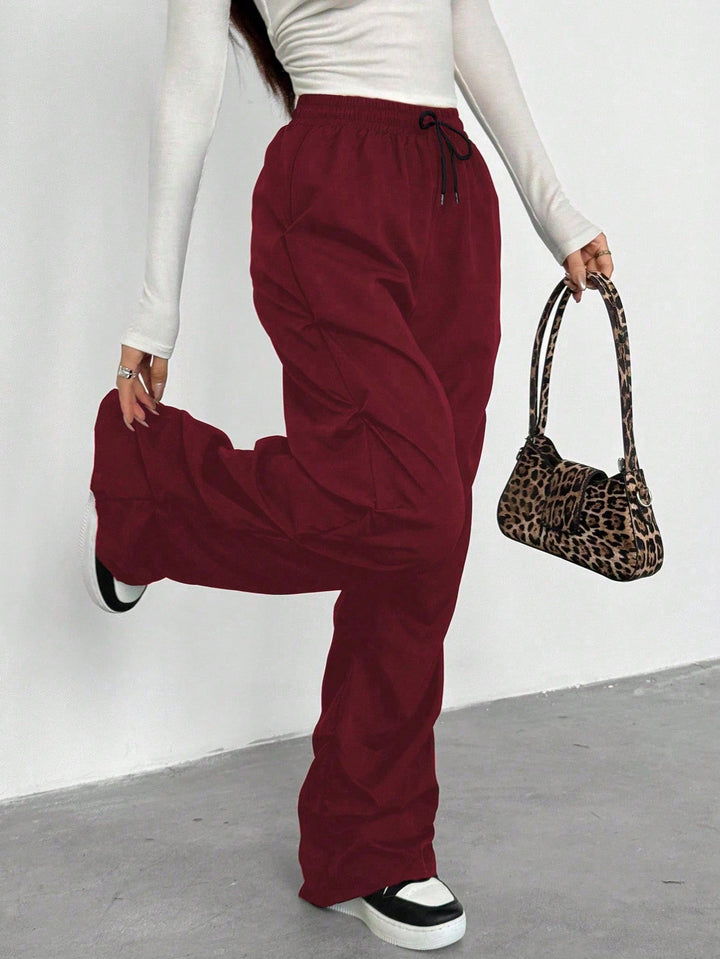 Pantaloni SHEIN, vișiniu