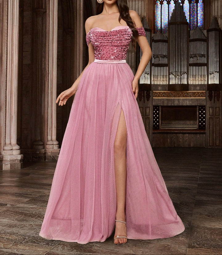 Rochie de ocazie SHEIN, roz