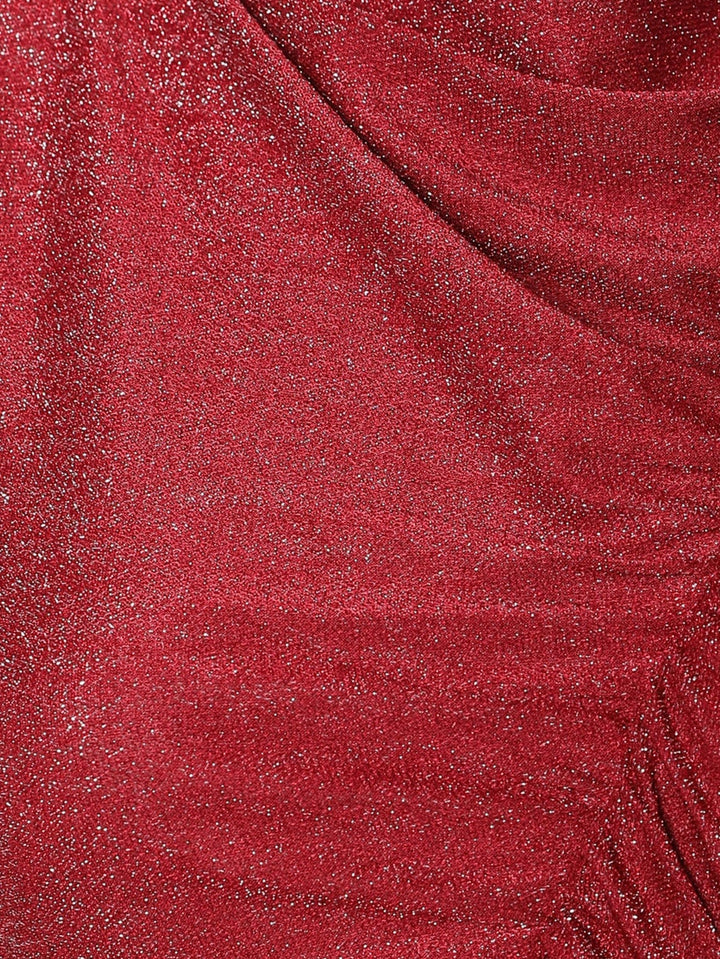 SHEIN maxi ruha, bordó