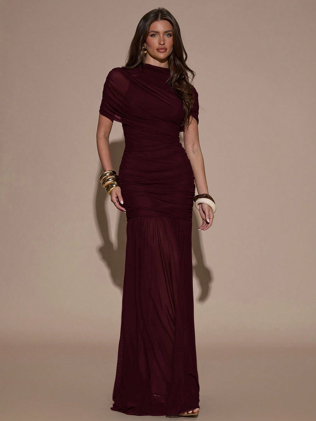 Rochie maxi SHEIN, vișiniu