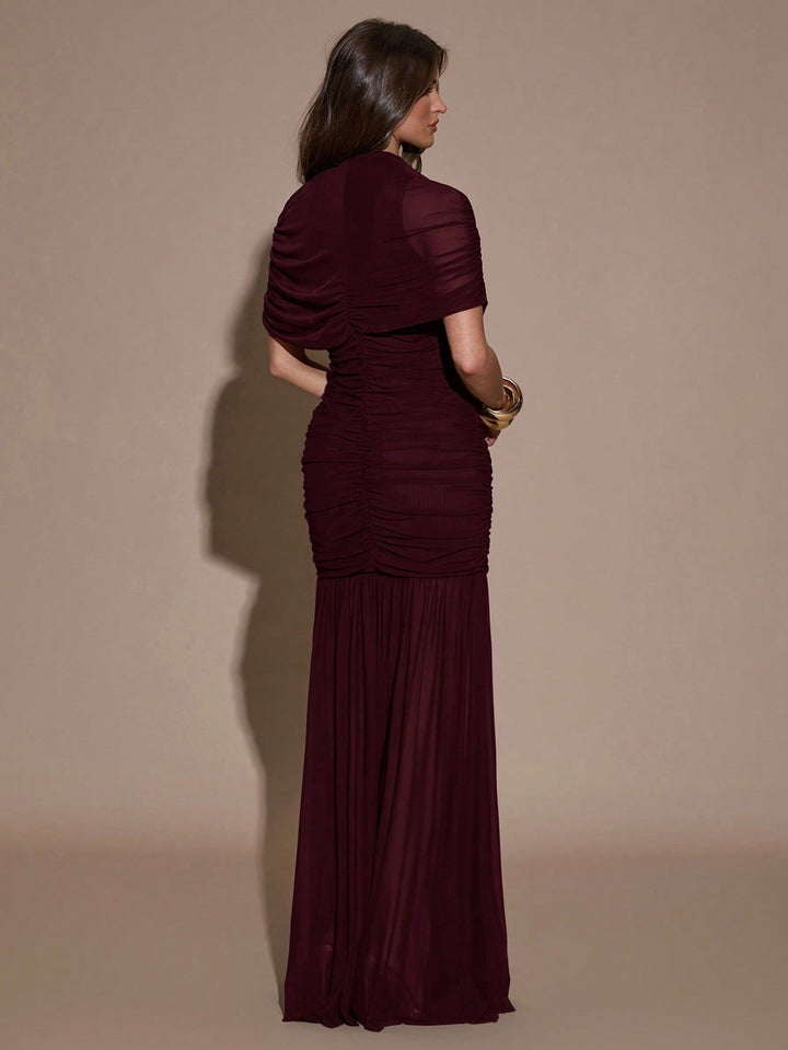 Rochie maxi SHEIN, vișiniu
