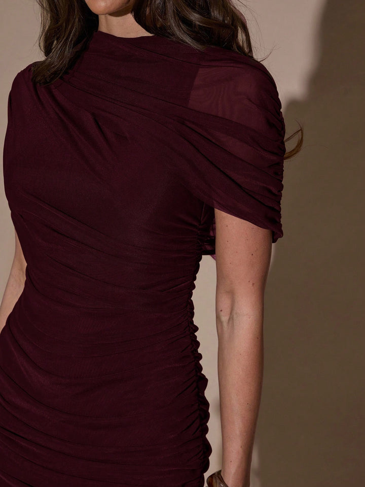 Rochie maxi SHEIN, vișiniu