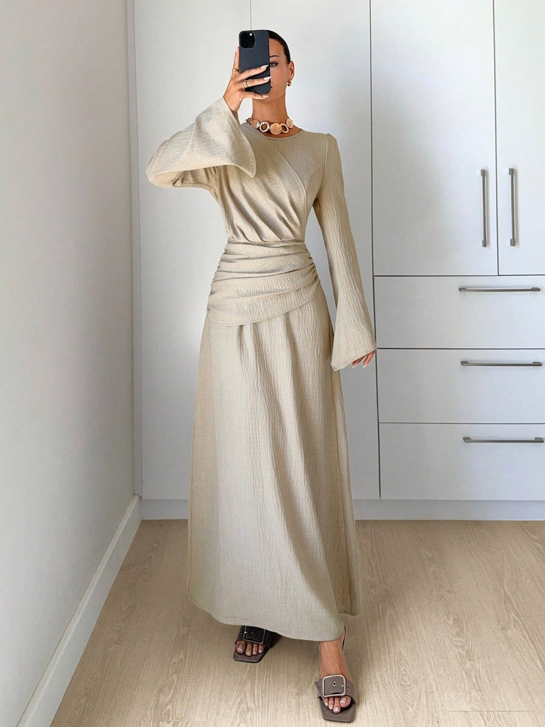 Rochie maxi SHEIN, portocaliu