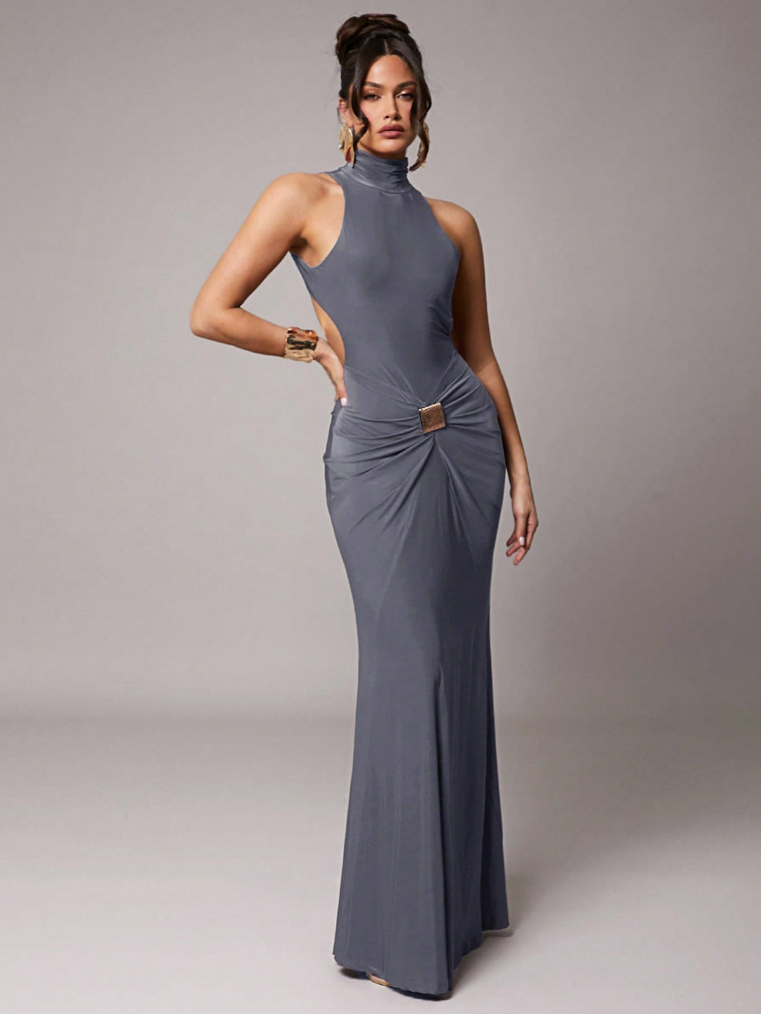 Rochie maxi SHEIN, gri