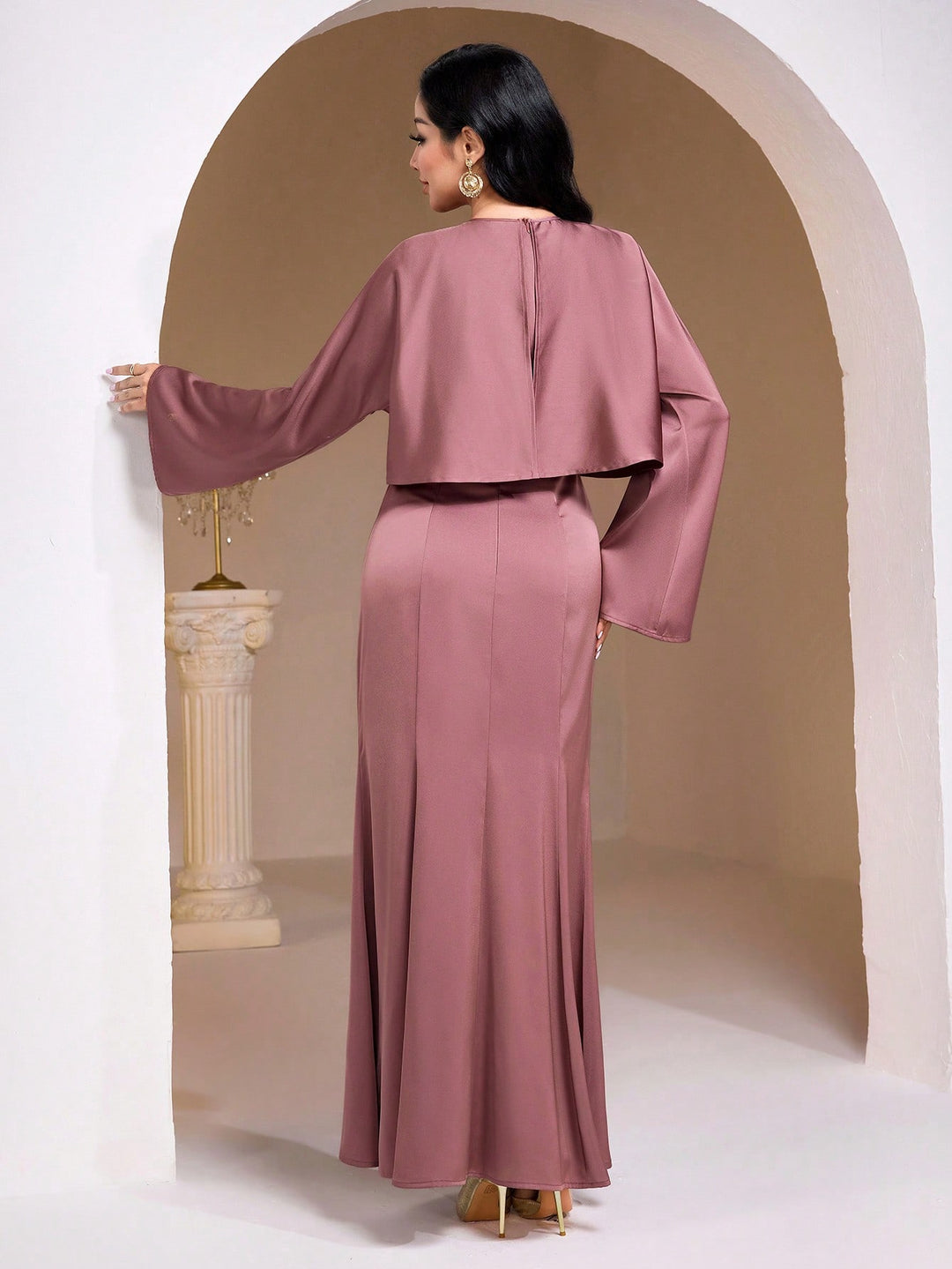Rochie maxi SHEIN, roz