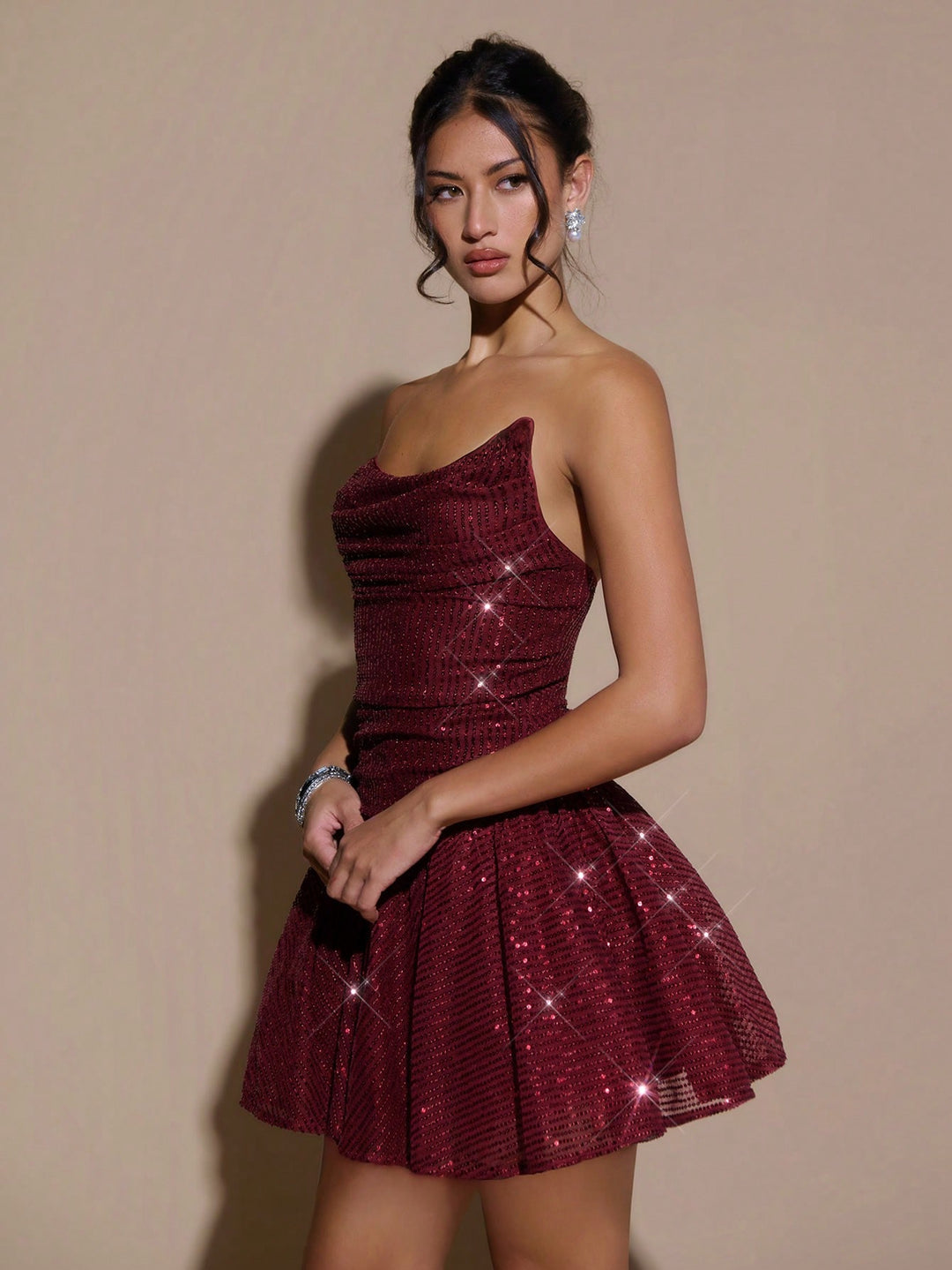Rochie mini SHEIN, vișiniu