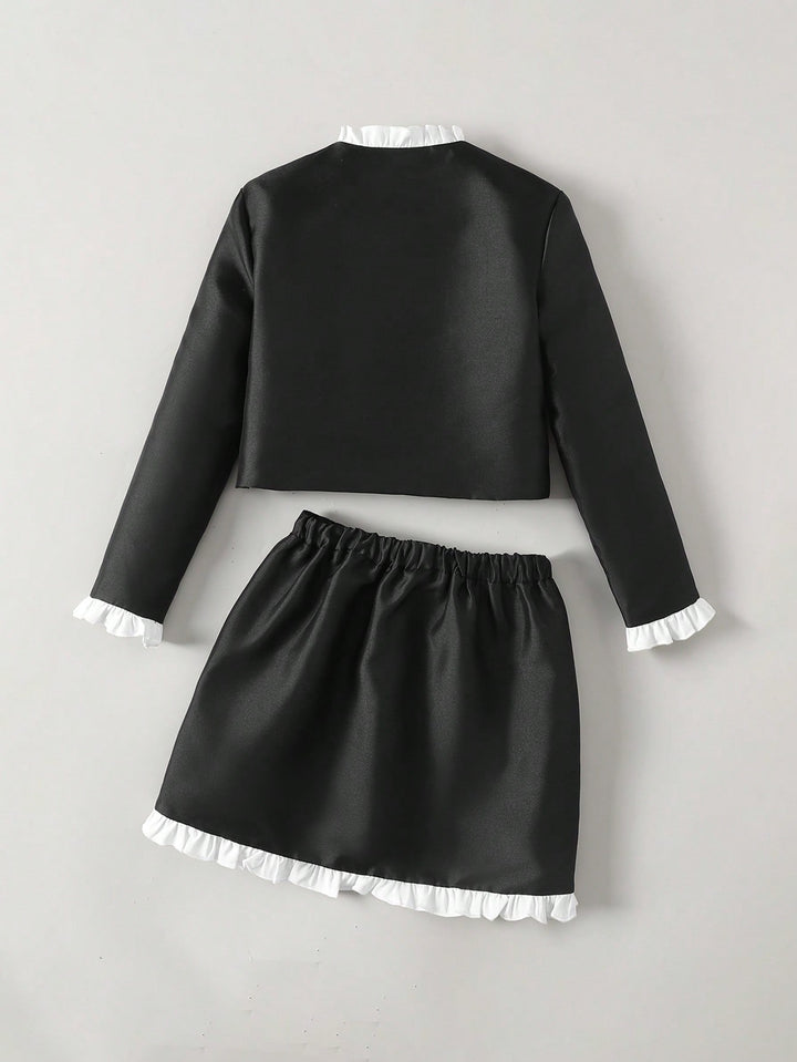 Set de jachetă și fustă SHEIN