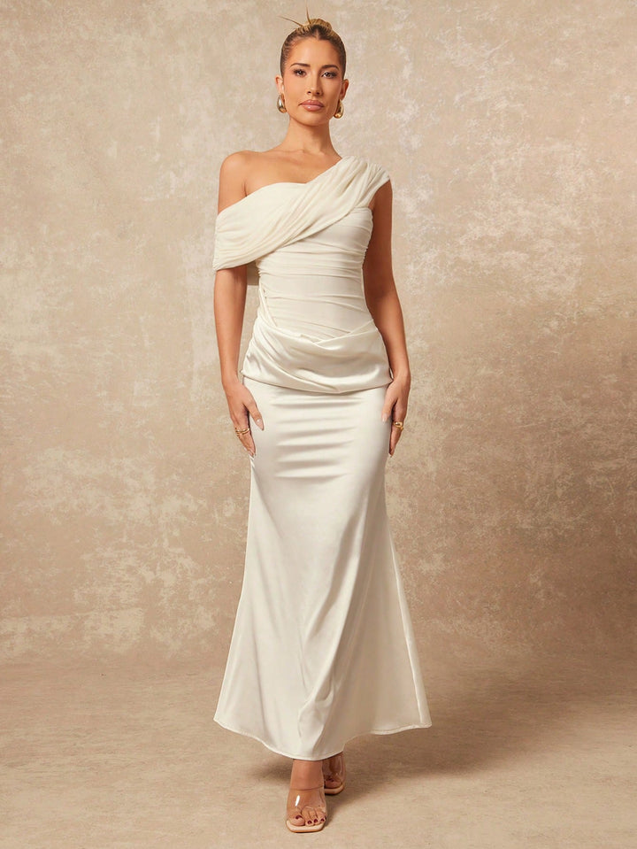 SHEIN maxi ruha, bézs