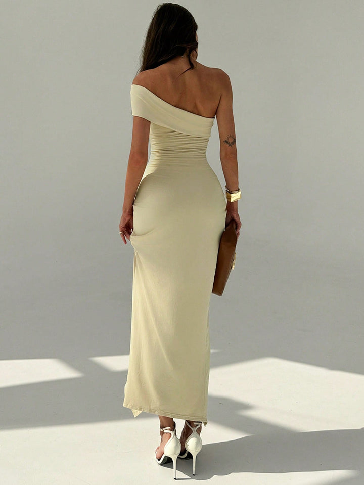 Rochie maxi SHEIN, bej