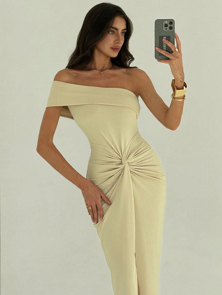 Rochie maxi SHEIN, bej