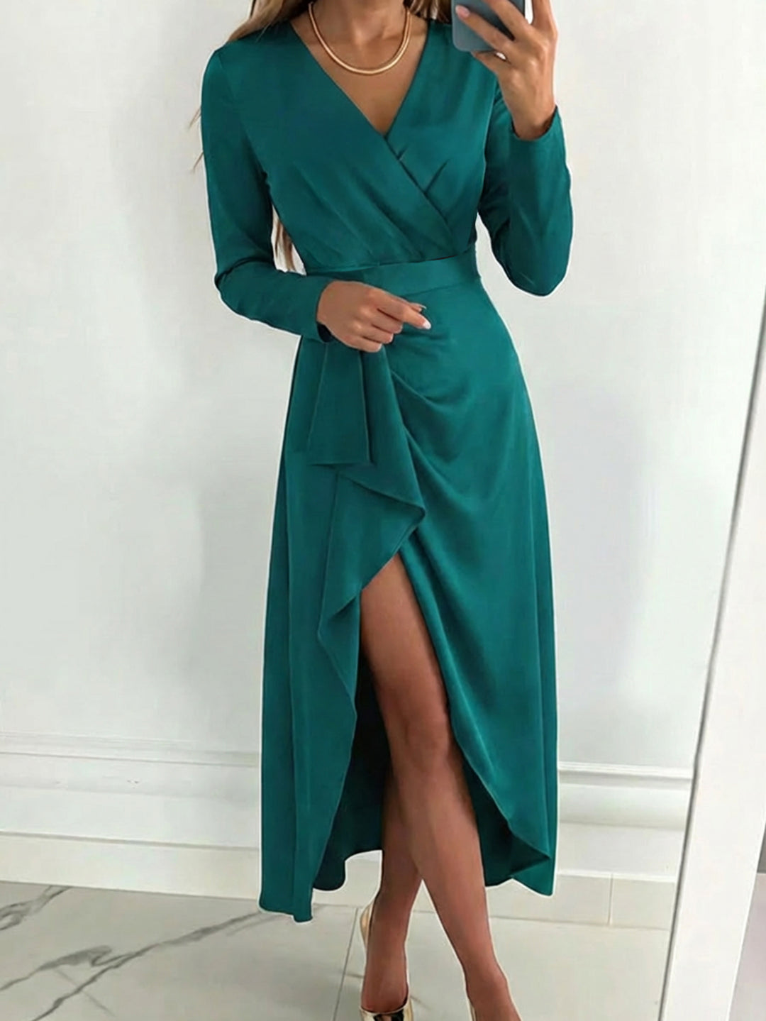Rochie maxi SHEIN, verde