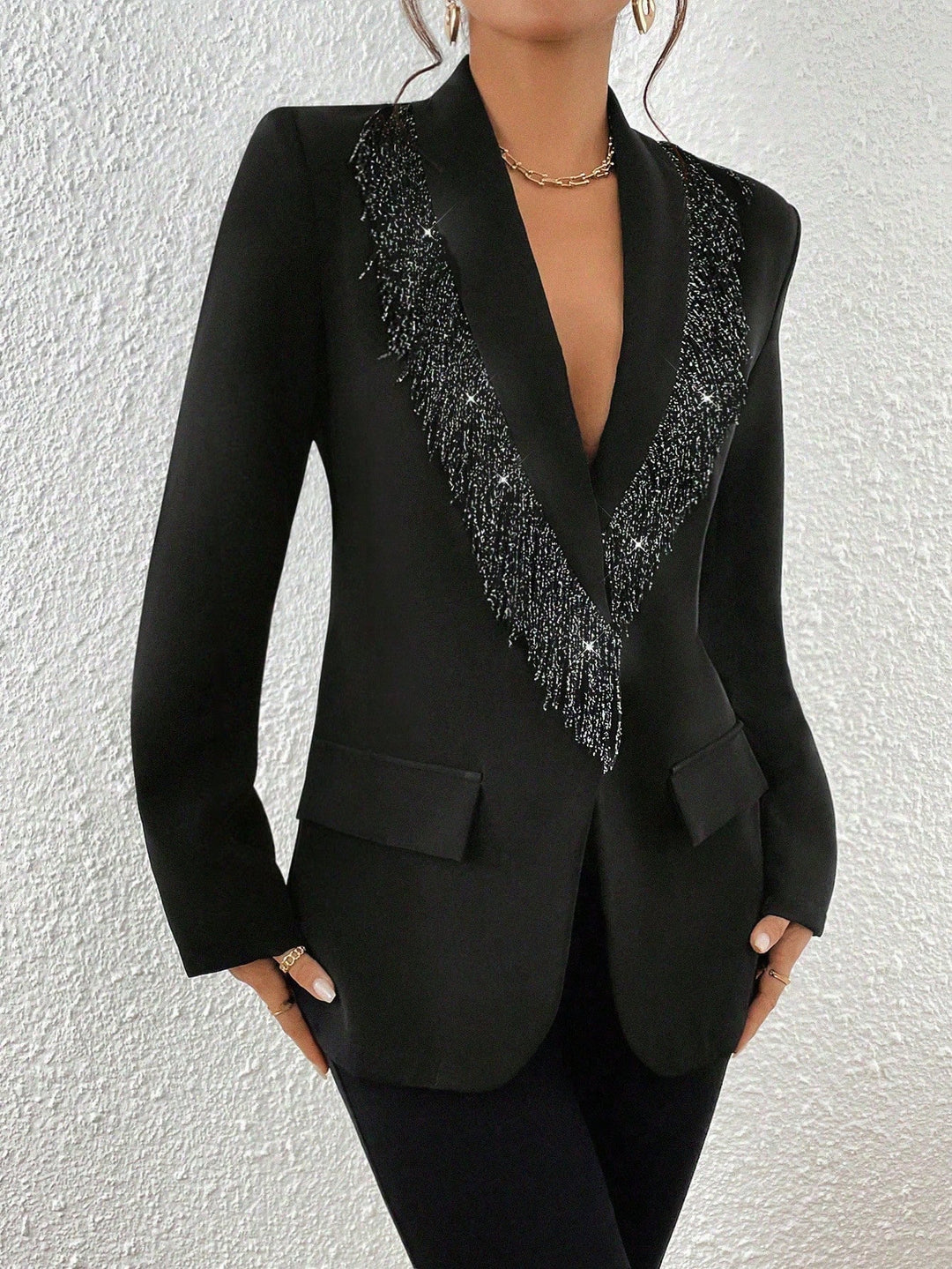 Sacou SHEIN, negru