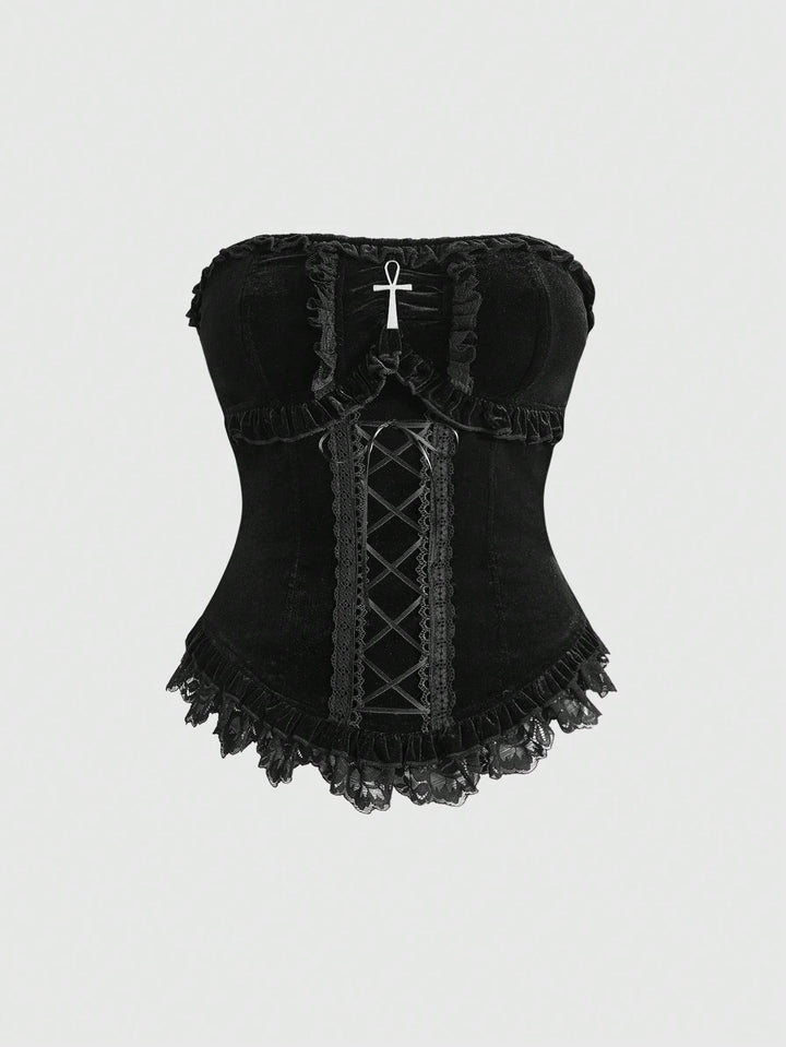 Top SHEIN, negru