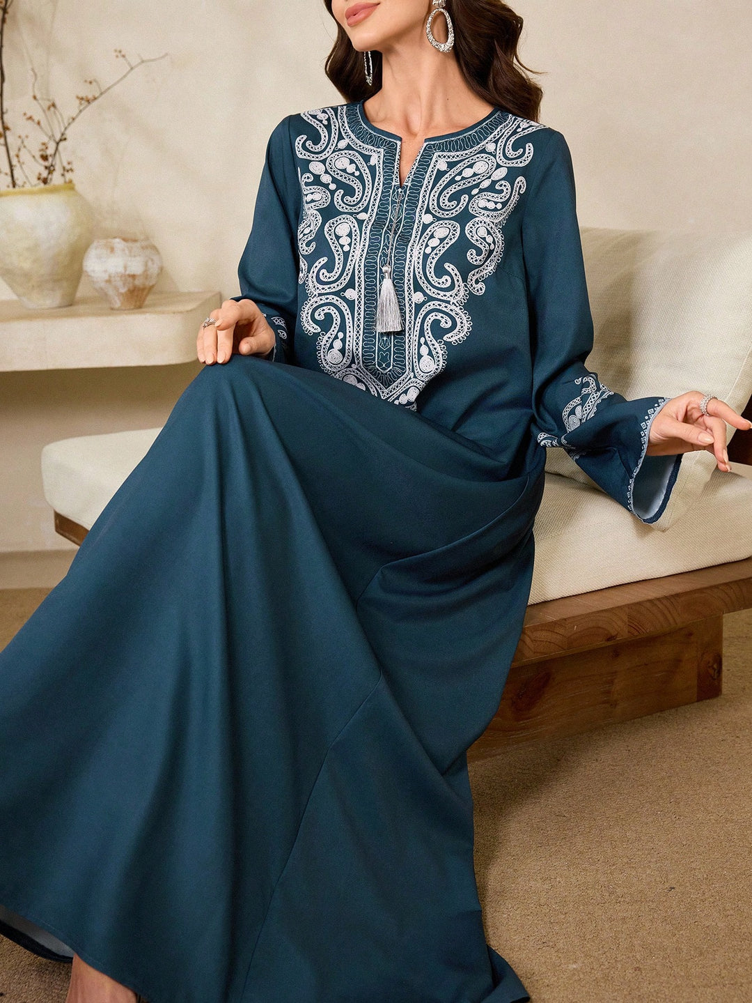 Set caftan și jalabiya SHEIN