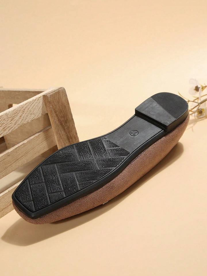 Mocasini SHEIN, maro