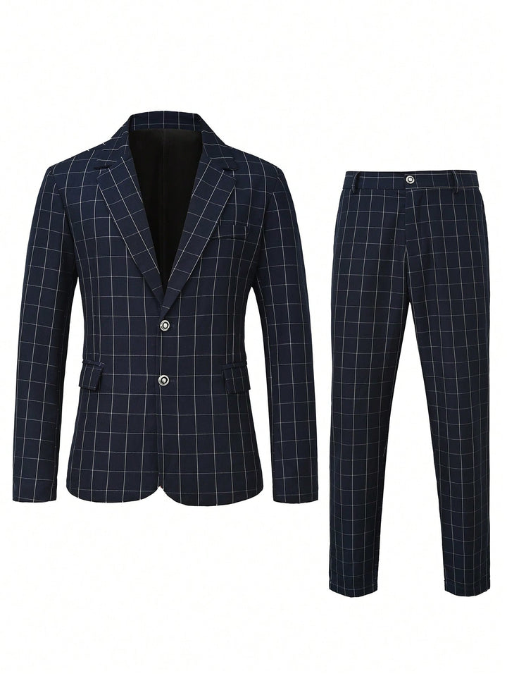 Costum SHEIN, albastru