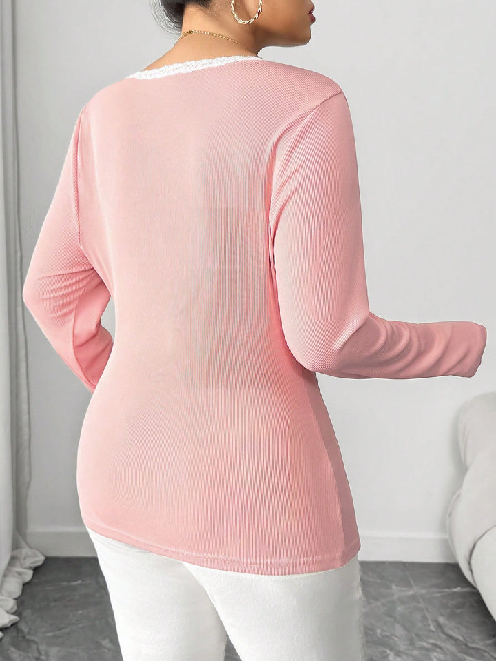 SHEIN blúz, rózsaszín
