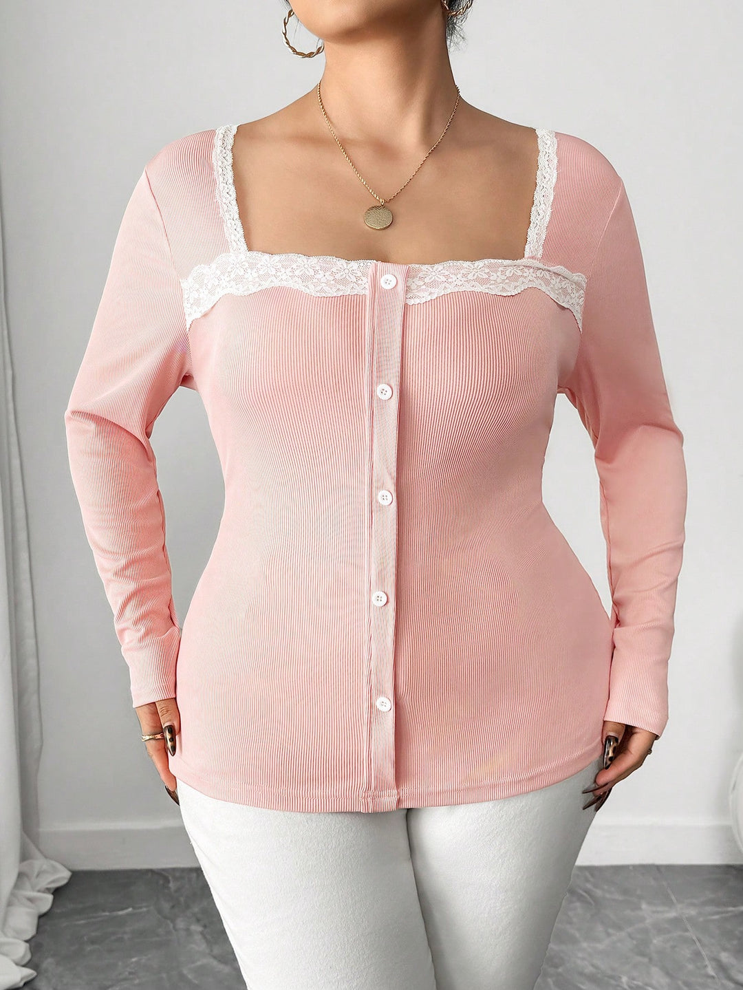 SHEIN blúz, rózsaszín