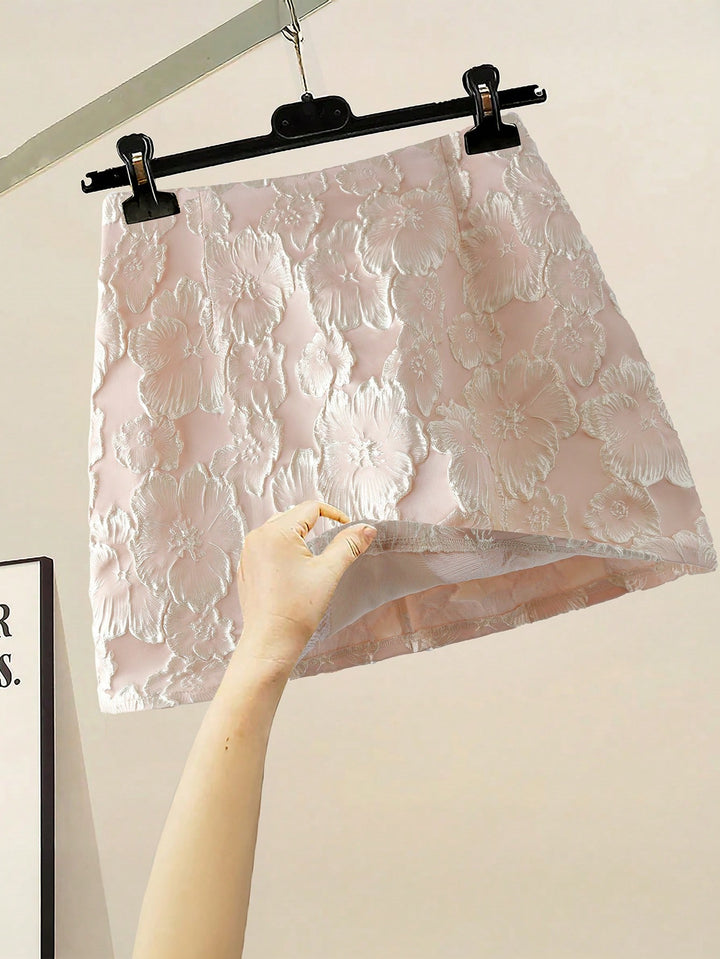 Fustă maxi SHEIN, roz