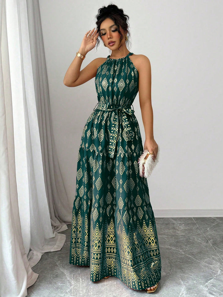 SHEIN maxi ruha, zöld