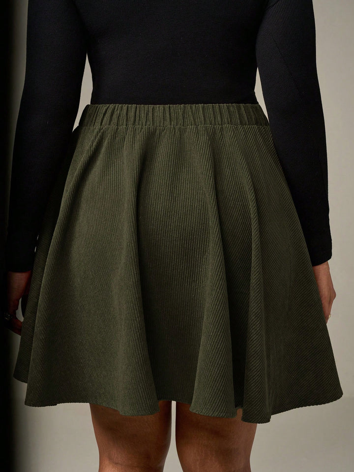 SHEIN mini szoknya, khaki