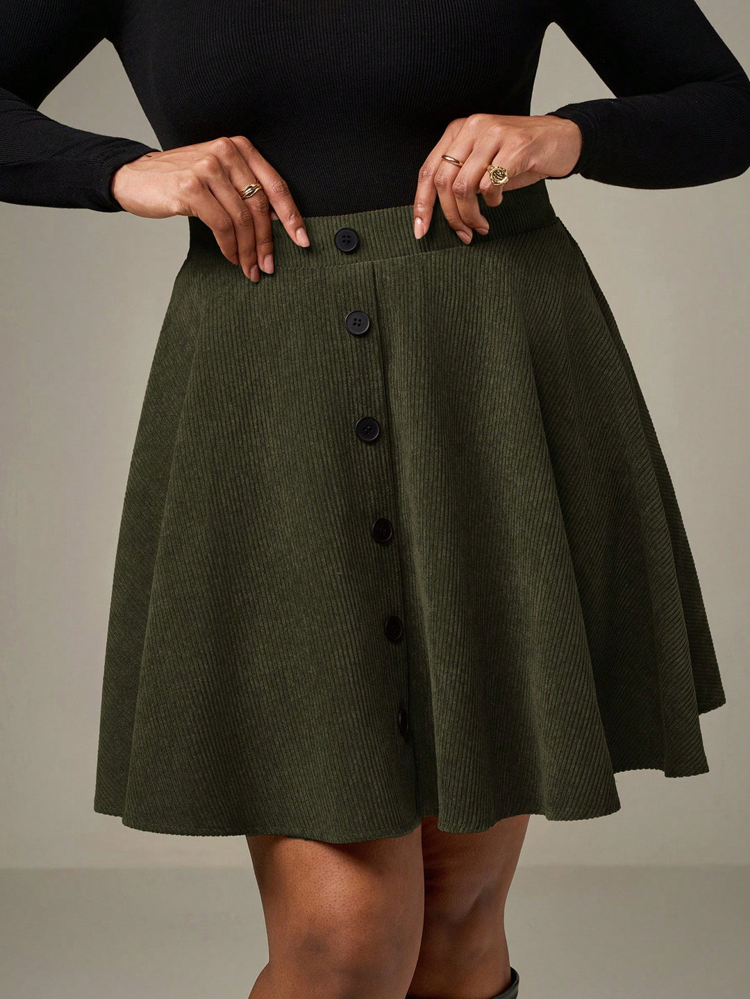 SHEIN mini szoknya, khaki