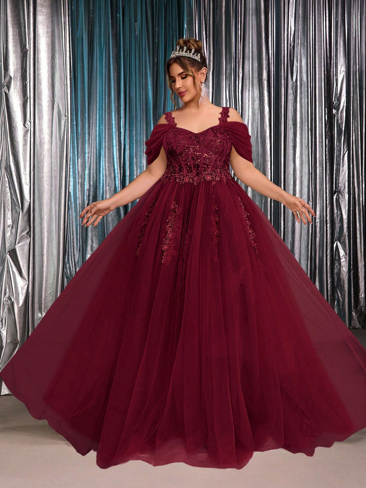 Rochie de mireasă SHEIN, vișiniu