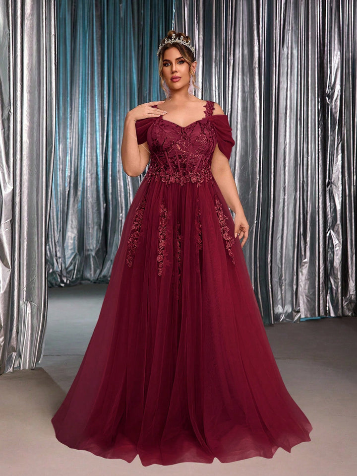 Rochie de mireasă SHEIN, vișiniu