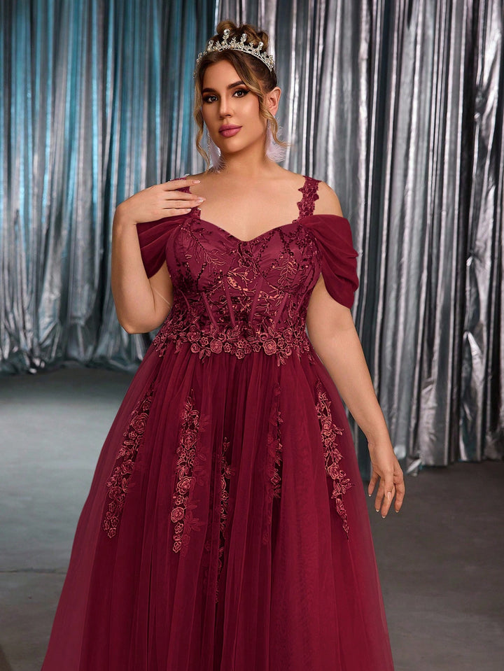 Rochie de mireasă SHEIN, vișiniu