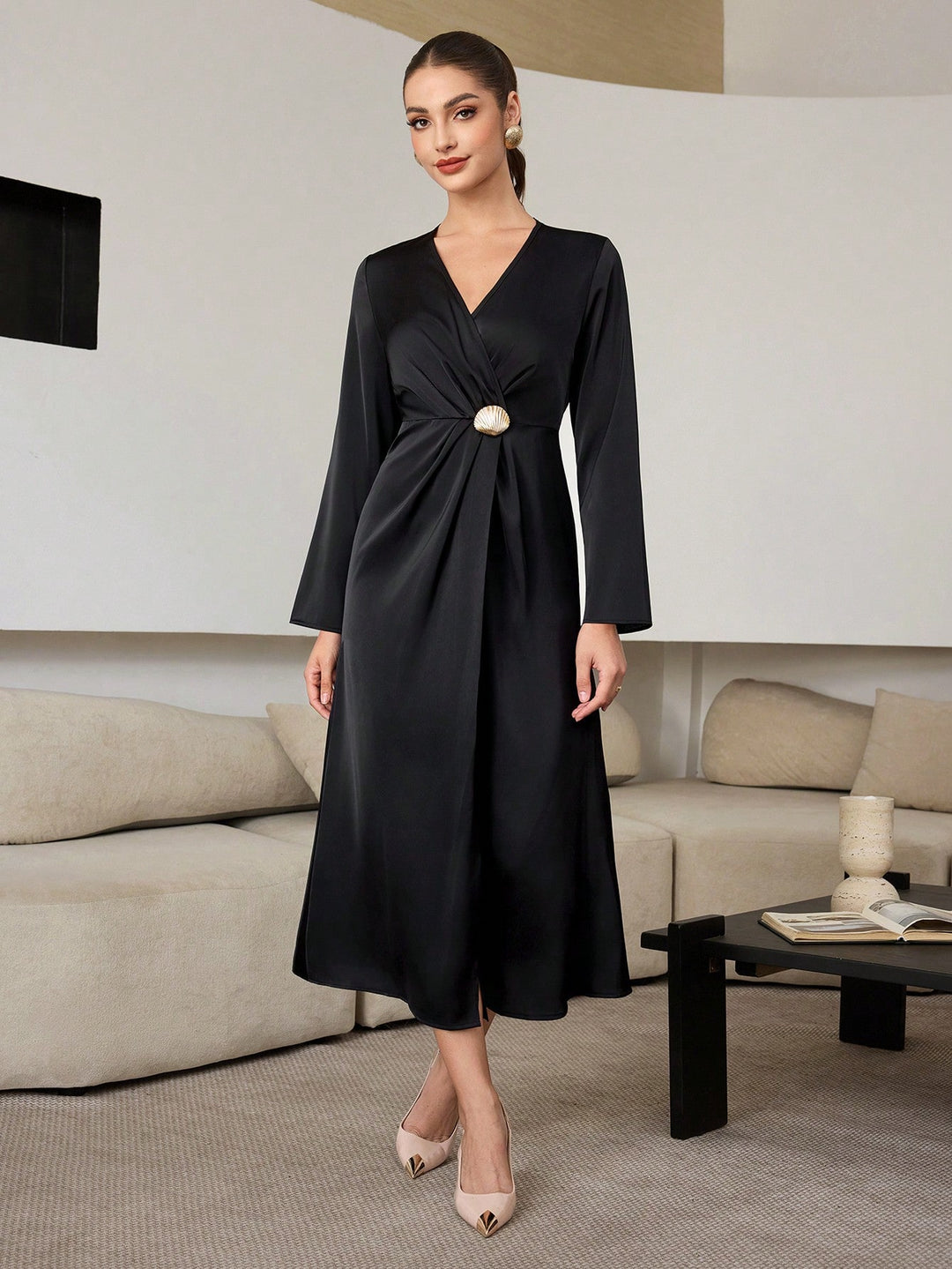 Rochie maxi SHEIN, negru
