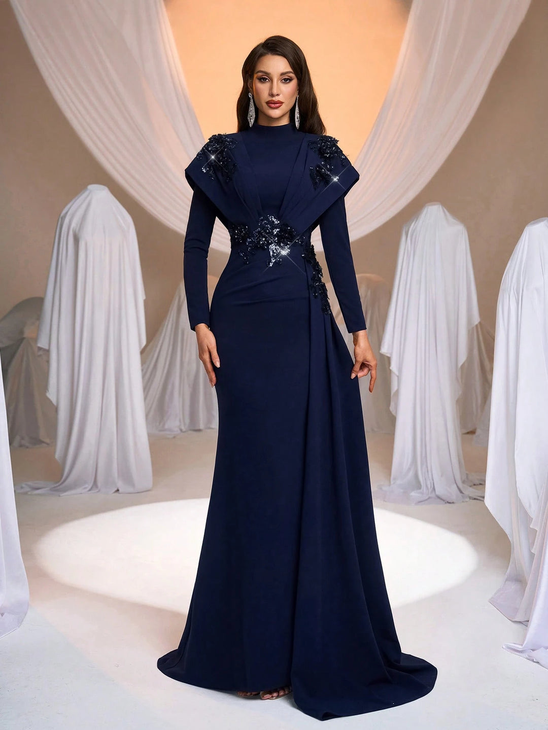 Rochie de ocazie SHEIN, bleumarin